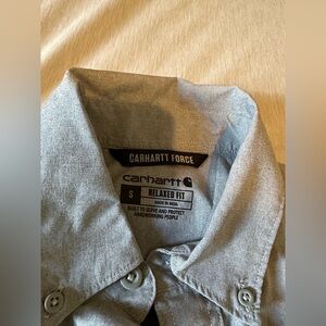 Carhartt men’s grey button shirt